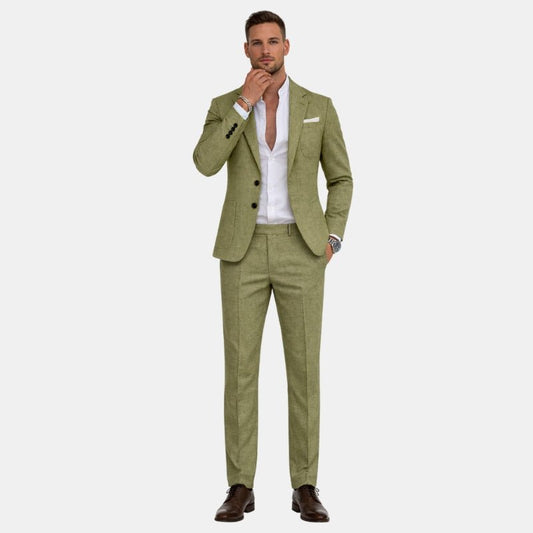 Elegancki Lekki Garnitur Letni do Stylu Smart Casual (Męski)