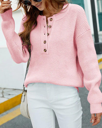 Elegancki sweter z okrągłym dekoltem dla kobiet