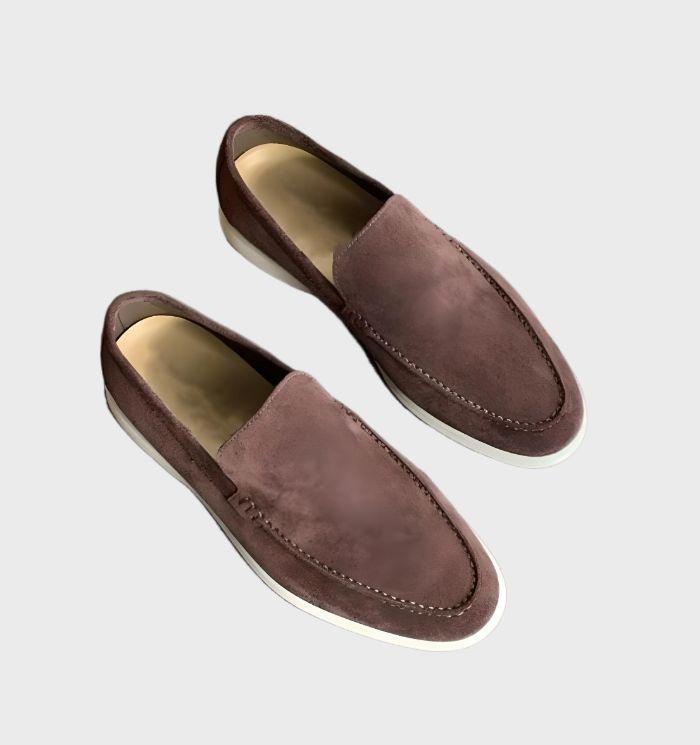 Mocassins en daim élégants à enfiler pour l'été (Homme)