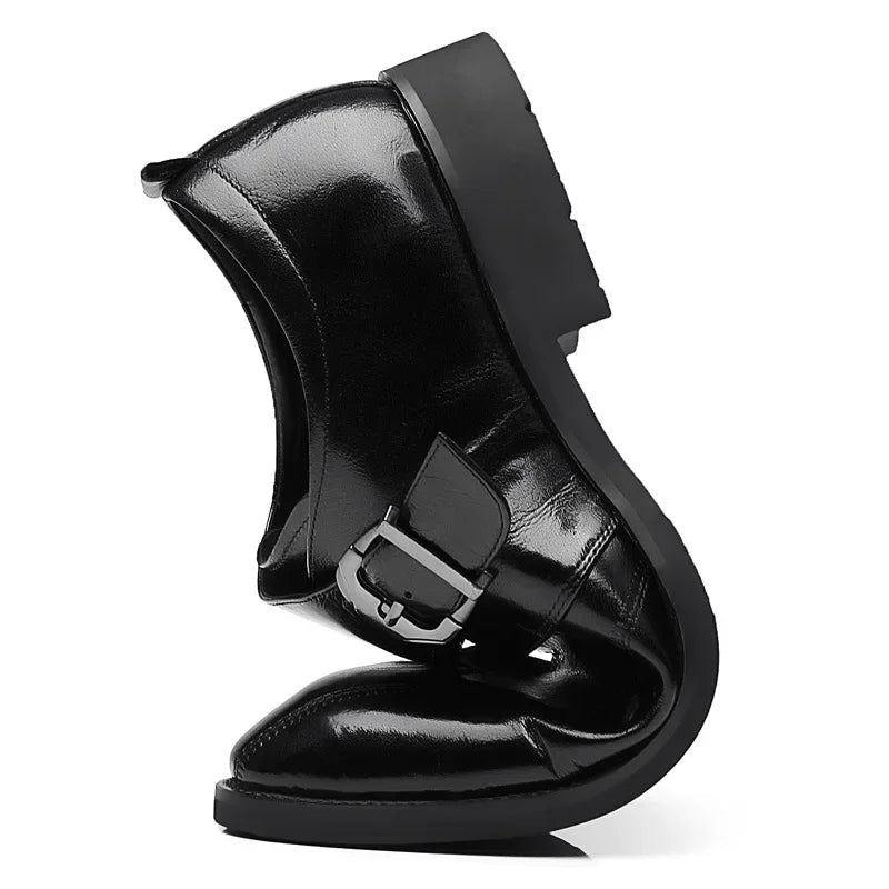 Chaussures élégantes en cuir avec boucle pour le printemps (Homme)