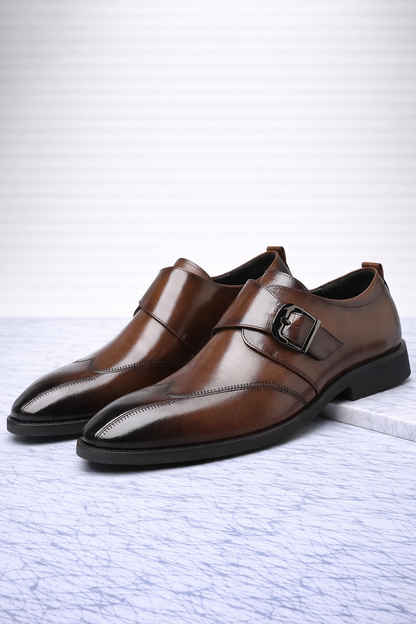 Chaussures élégantes en cuir avec boucle pour le printemps (Homme)