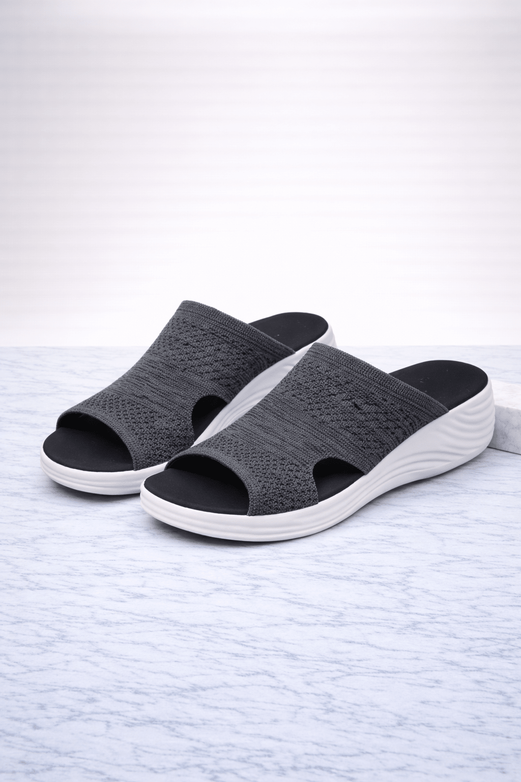 Sandales confortables en matériau élastique pour le printemps (Femme)