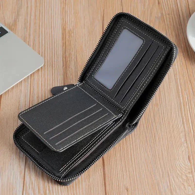 Kompaktowy Portfel na Zamek (Męski)