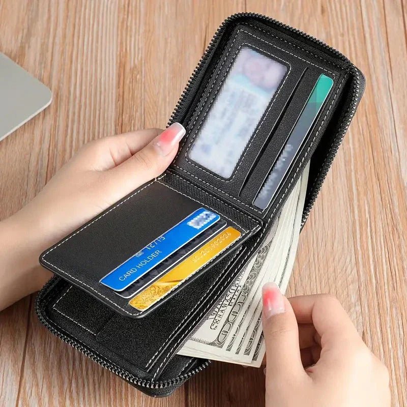 Kompaktowy Portfel na Zamek (Męski)