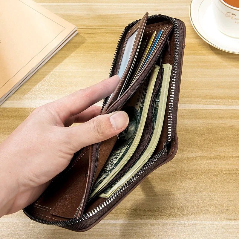 Kompaktowy Portfel na Zamek (Męski)