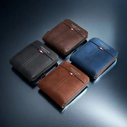 Portefeuille compact zippé (Homme)