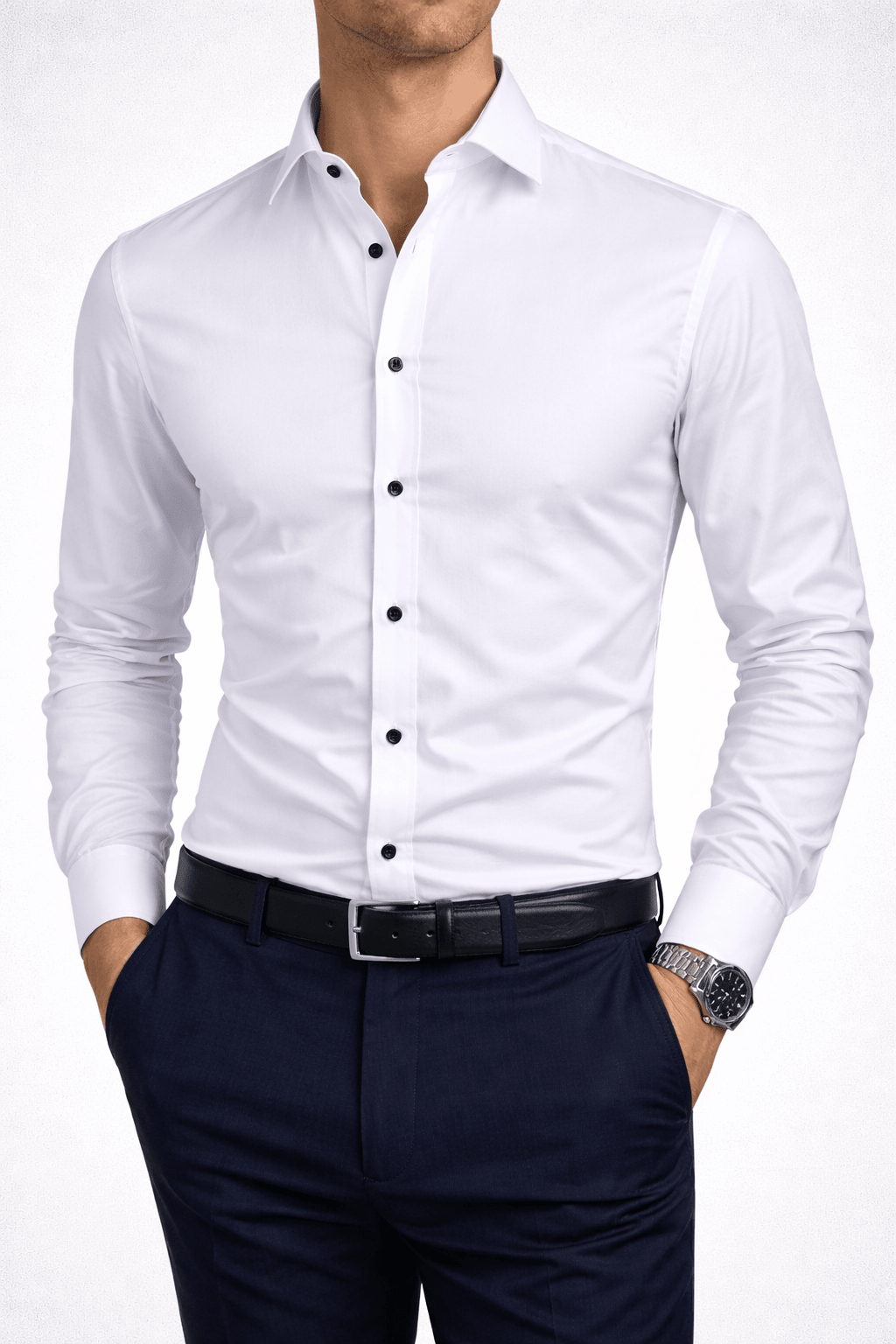 Koszula Slim Fit Elegancka Letnia (Męska)