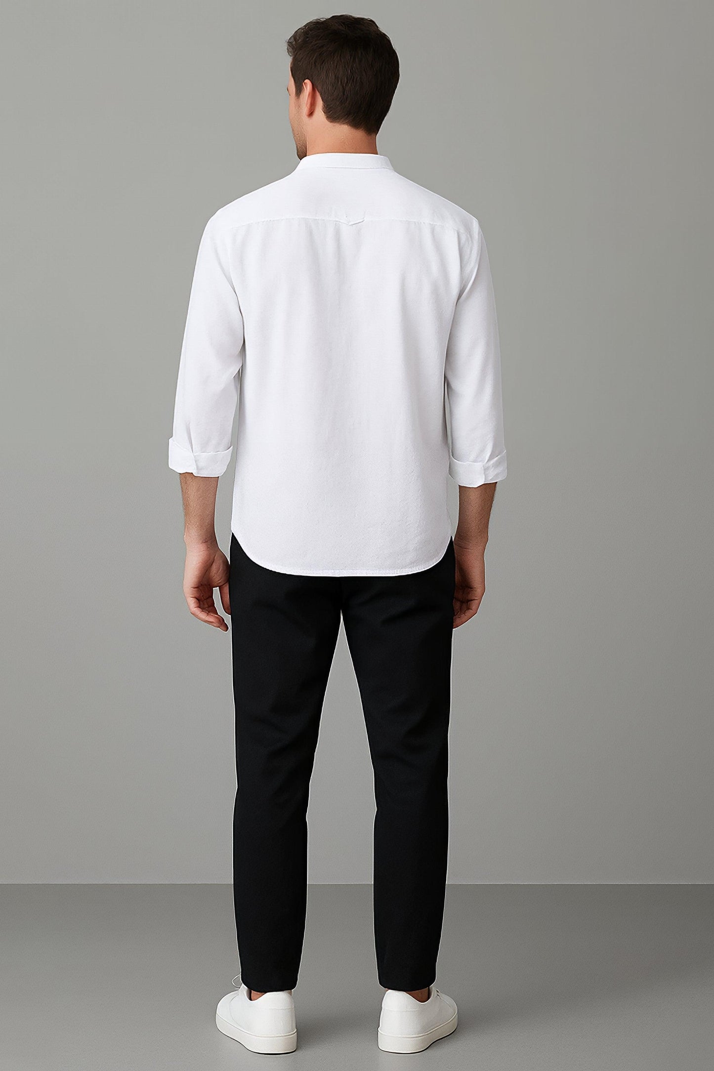 Koszula ze Stójką | Enzo – Biała