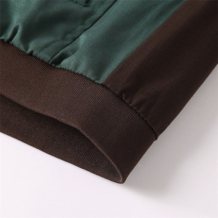 Close-up of green and brown fabric on a white background