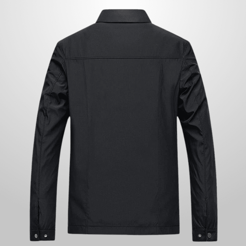 Black jacket on a light gray background
