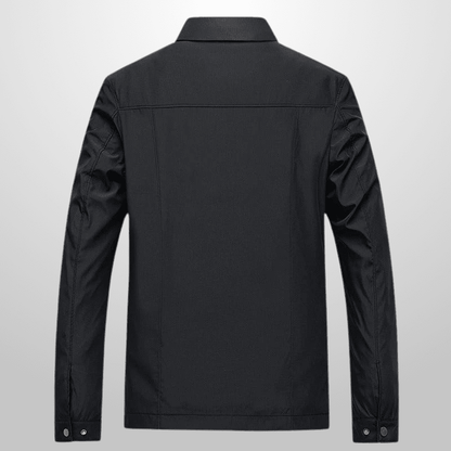 Black jacket on a light gray background