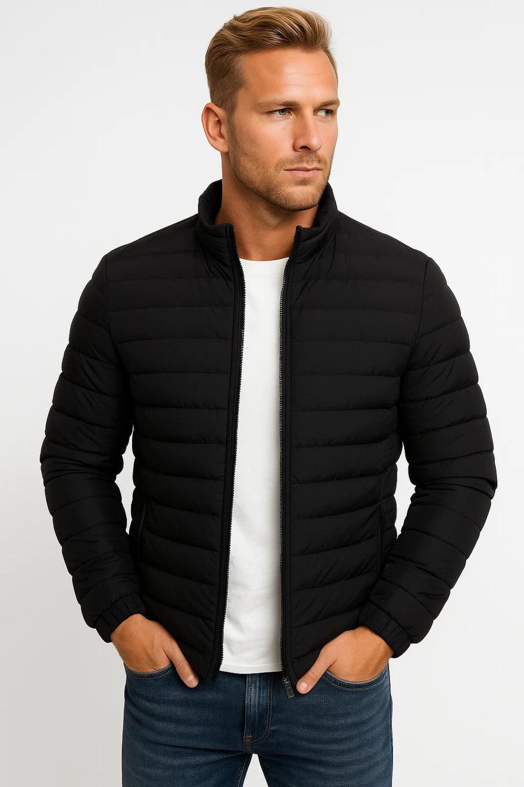 Lekka Pikowana Kurtka Wiosenna (Męska)