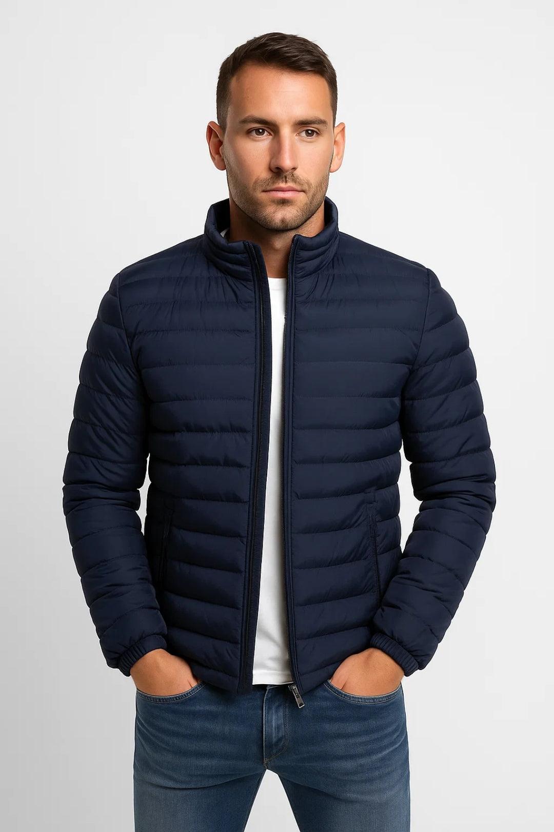 Lekka Pikowana Kurtka Wiosenna (Męska)