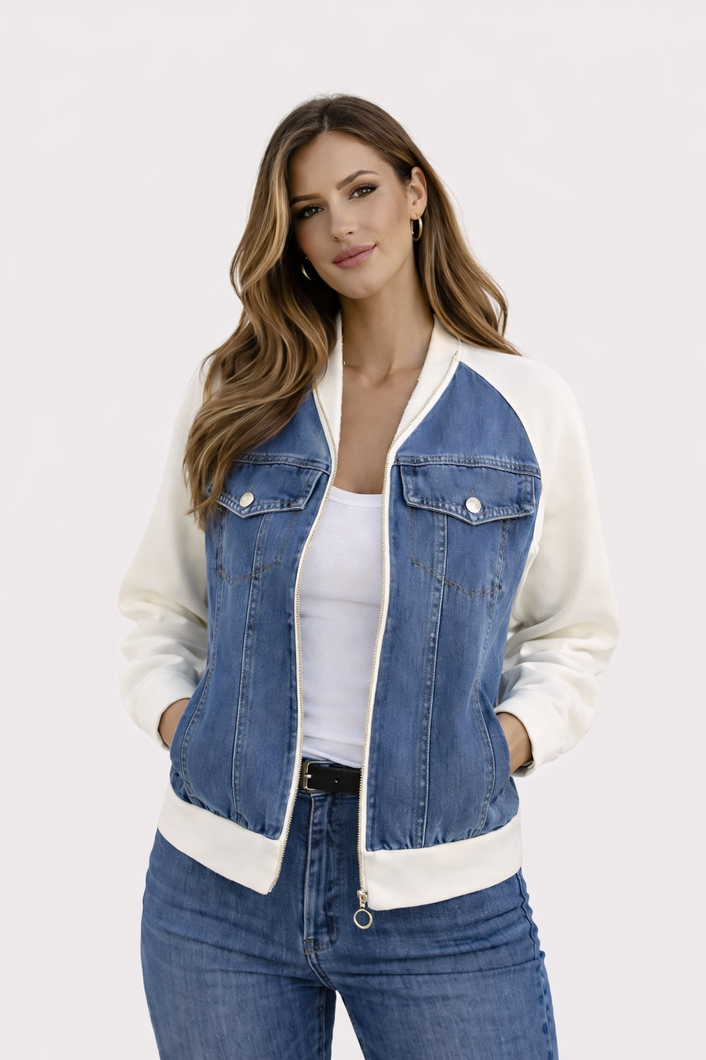 Veste légère de printemps avec fermeture éclair (Femme)