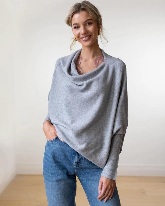 Pull ample pour femmes avec épaules dénudées - Stylé et confortable