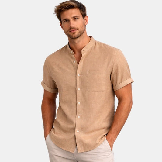 Męska Letnia Casual Krótki Rękaw Koszula