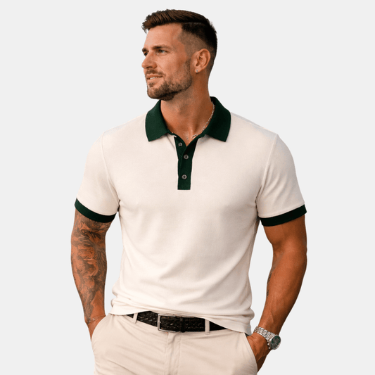 Męska Letnia Koszulka Polo Z Krótkim Rękawem