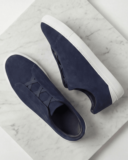Męska Letnia Minimalistyczna Zamszowa Casualowa Sneakersy