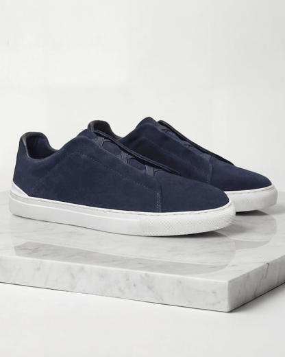 Męska Letnia Minimalistyczna Zamszowa Casualowa Sneakersy