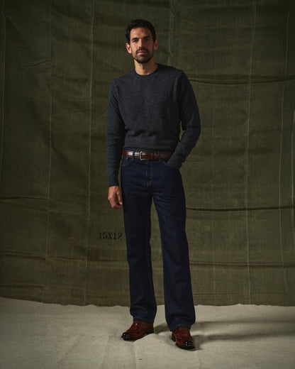 Męski Klasyczny Pasek Skórzany z Metalową Klamrą