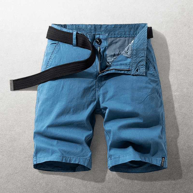 Męski Letnia Bawełna Chino Casual Szorty Pasek