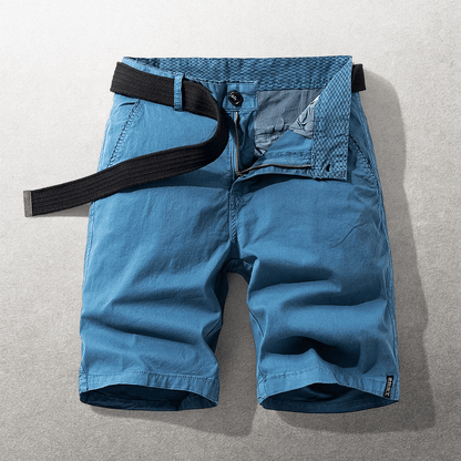 Męski Letnia Bawełna Chino Casual Szorty Pasek