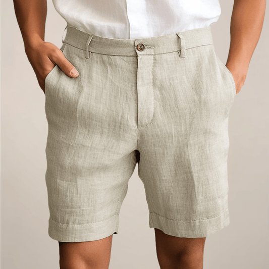 Męskie Letnie Casual Linen Lekkie Szorty