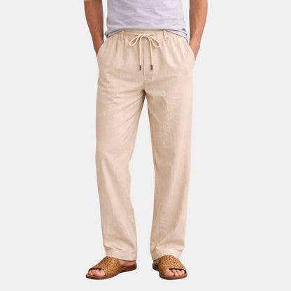 Męskie Letnie Casualowe Spodnie ze Sznurkiem