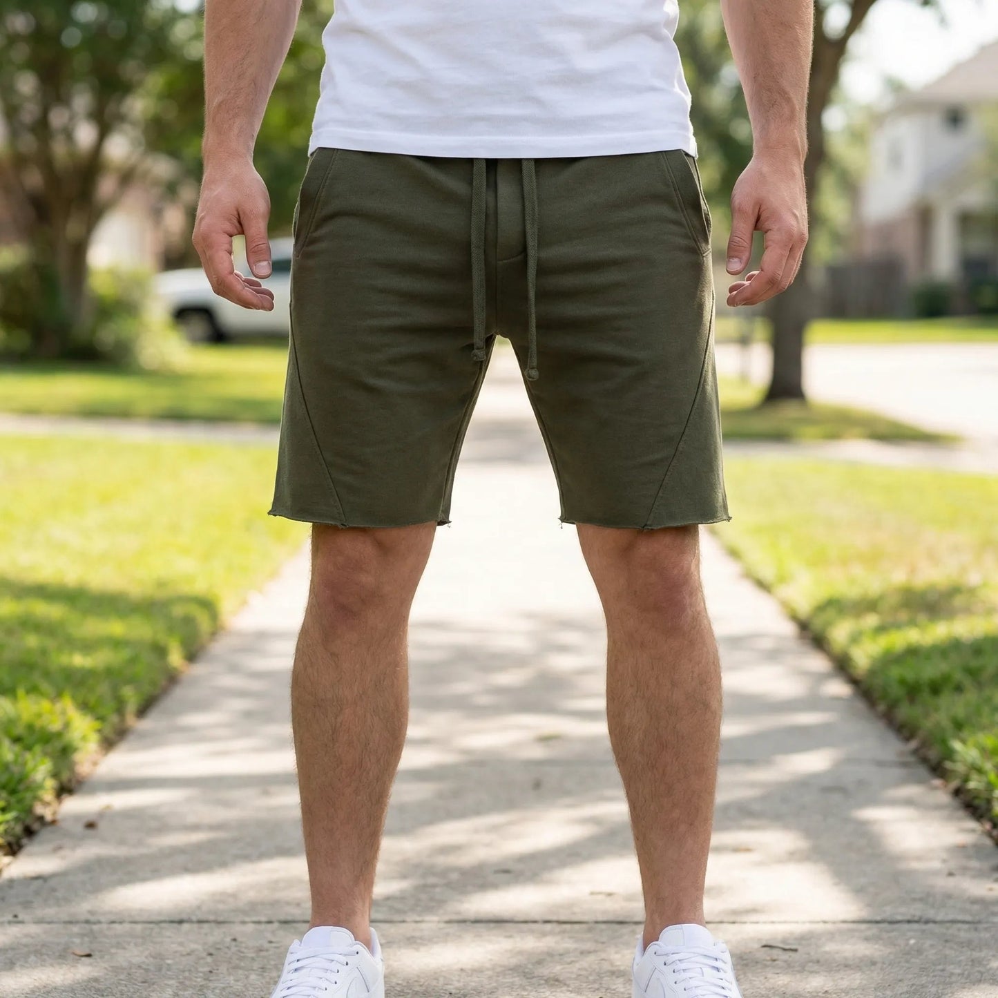 Męskie Letnie Casualowe Streetwear Luźne Spodenki Ze Sznurkiem