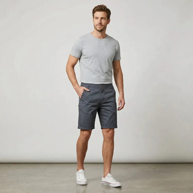 Męskie Letnie Guzik Kieszenie Szorty