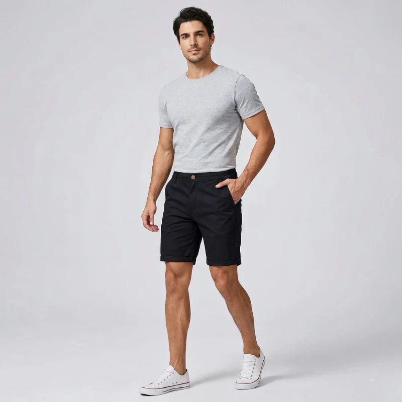 Męskie Letnie Guzik Kieszenie Szorty