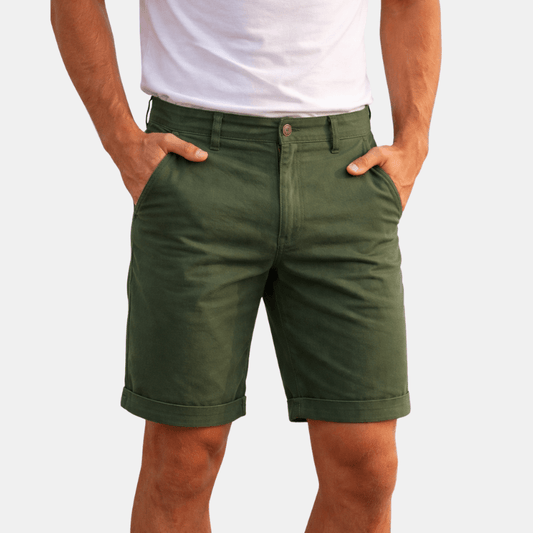 Męskie Letnie Guzik Kieszenie Szorty