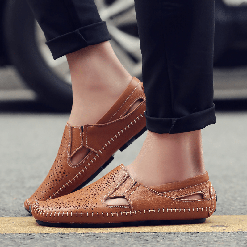 Męskie Letnie Lekkie Wsuwane Sandały