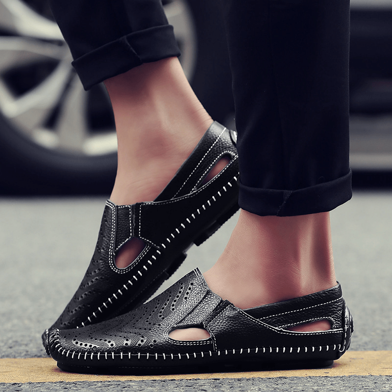 Męskie Letnie Lekkie Wsuwane Sandały