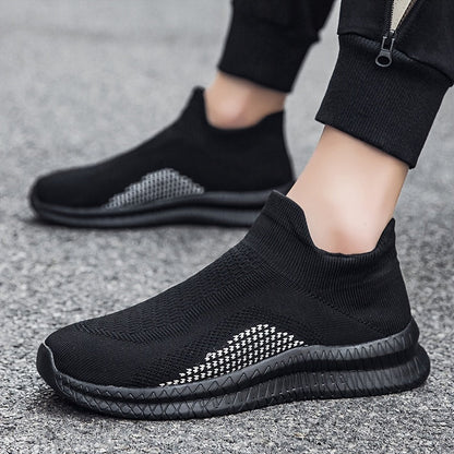 Męskie Letnie Oddychające Lekkie Sneakersy Slip-On
