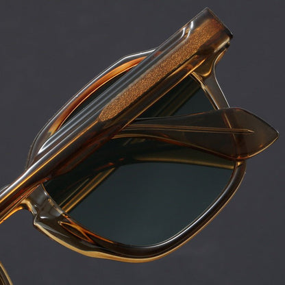 Męskie Letnie Retro Kwadratowe Okulary Przeciwsłoneczne