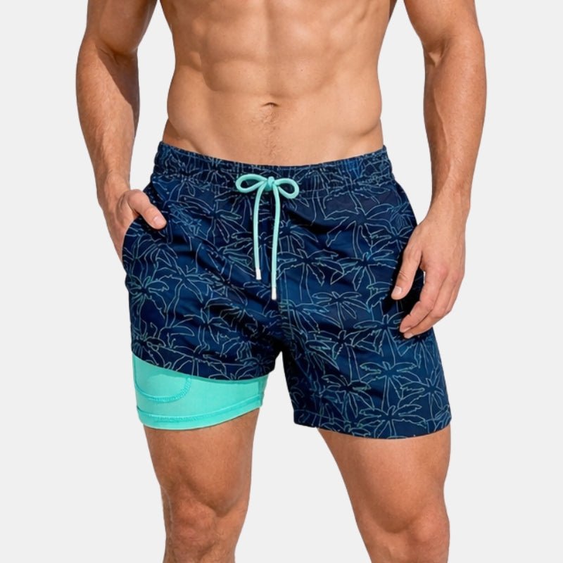 Męskie Letnie Szybkoschnące Z Podszewką Szorty Kąpielowe