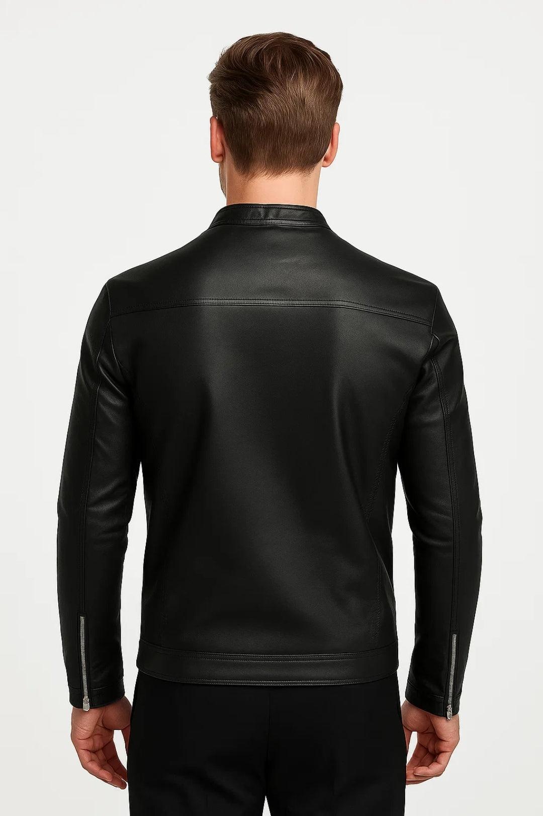 Veste minimaliste zippée – style printanier (Homme)