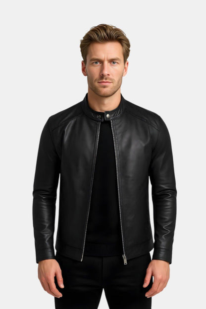 Minimalistische Jas met Rits – Lente Stijl (Heren)