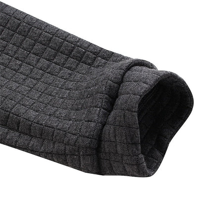 Ocieplana Zimowa Bluza z Kapturem i Teksturą 3D (Męska)