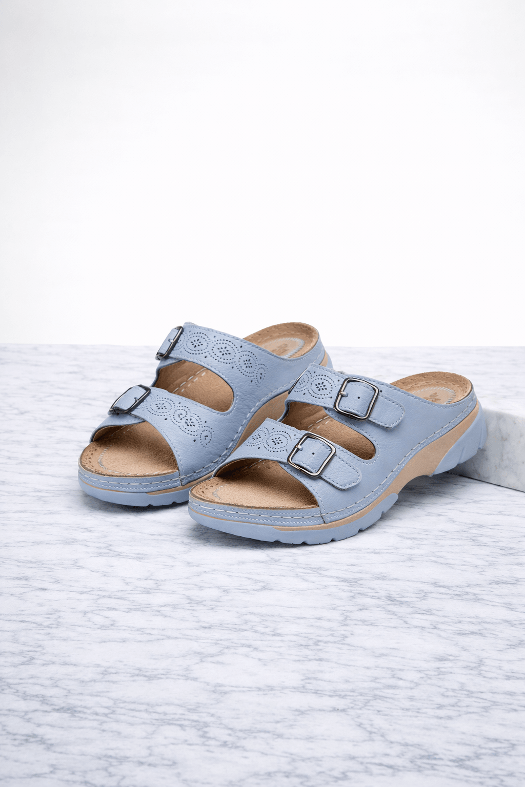 Ortopedyczne Klapki na Wiosnę z Regulowanymi Paskami (Damskie)