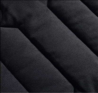 Close-up of black fabric with folds