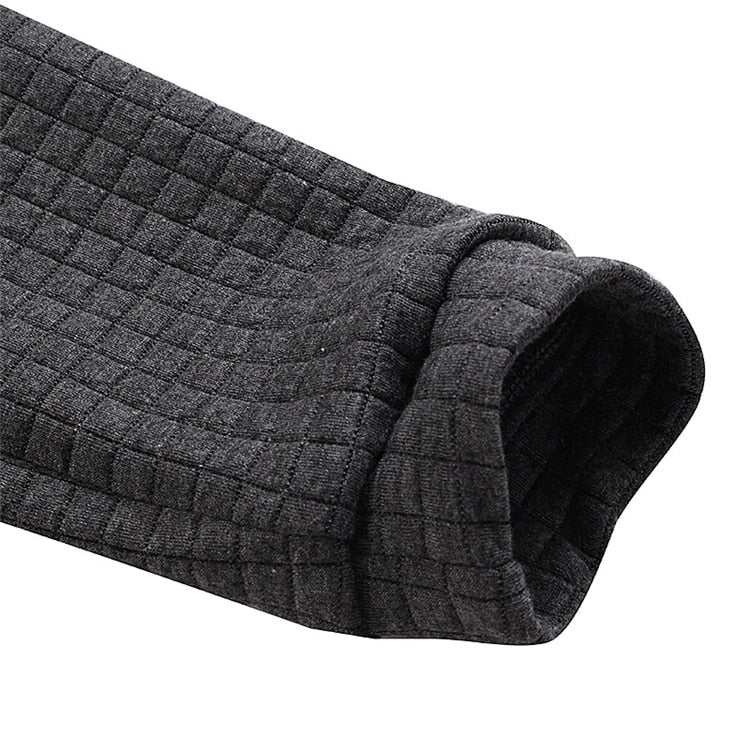 Ocieplana Zimowa Bluza z Kapturem i Teksturą 3D (Męska)