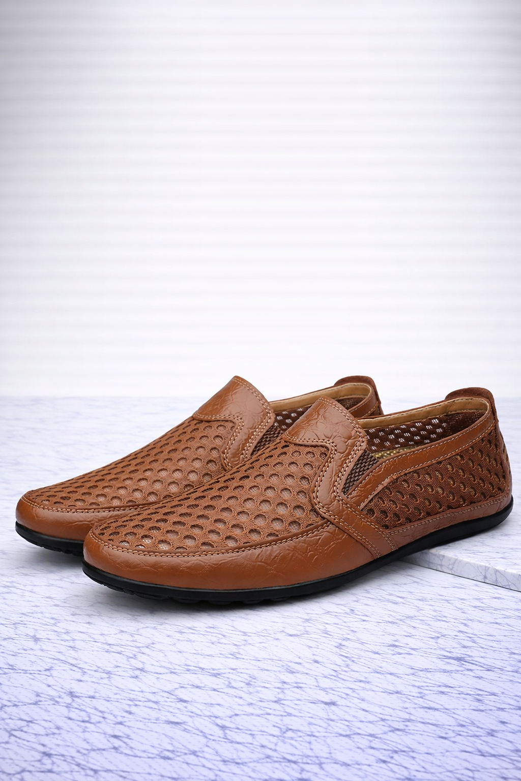 Przewiewne Skórzane Mokasyny na Wiosnę (Męskie)