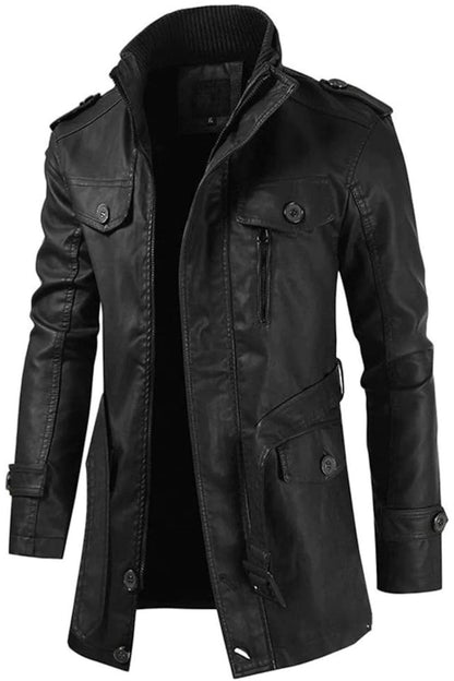 Regulowana Zimowa Kurtka z Wysokim Zapięciem (Męska)