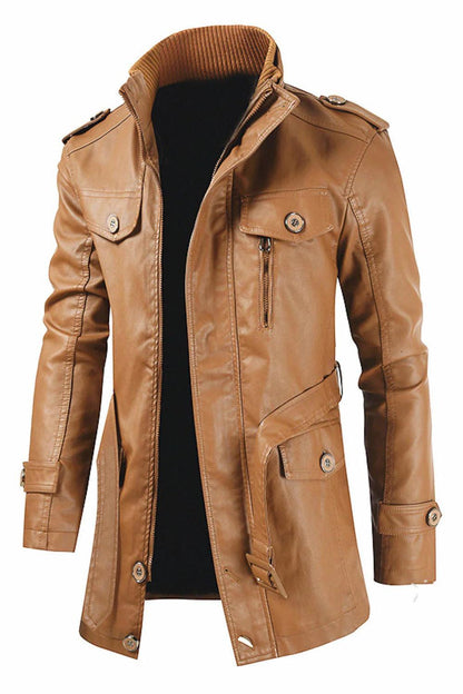 Regulowana Zimowa Kurtka z Wysokim Zapięciem (Męska)