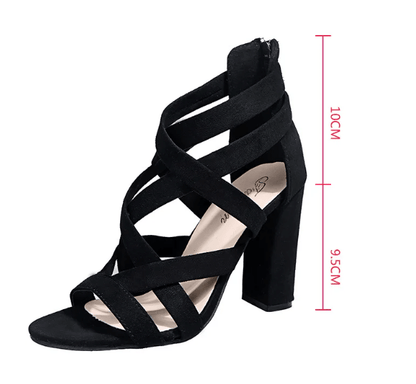 Gladiatorsandalen met Hoge Hak voor Lente (Dames)