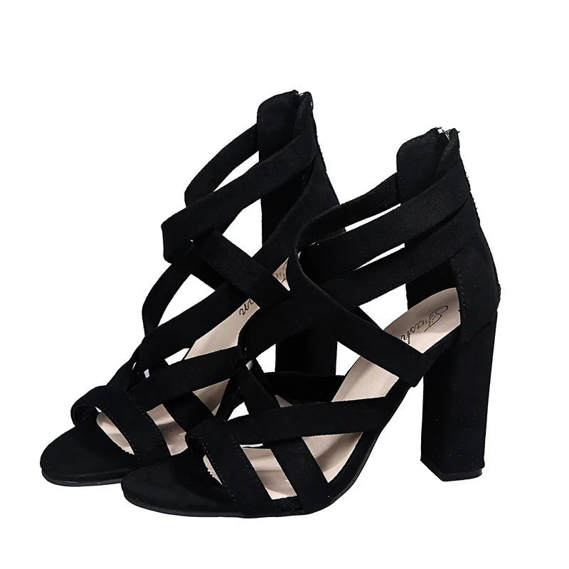 Gladiatorsandalen met Hoge Hak voor Lente (Dames)