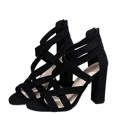 Gladiatorsandalen met Hoge Hak voor Lente (Dames)