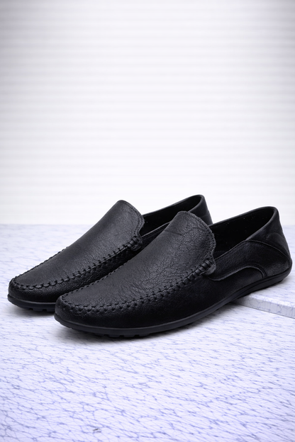 Leren Mocassins met Perforatie (Heren)